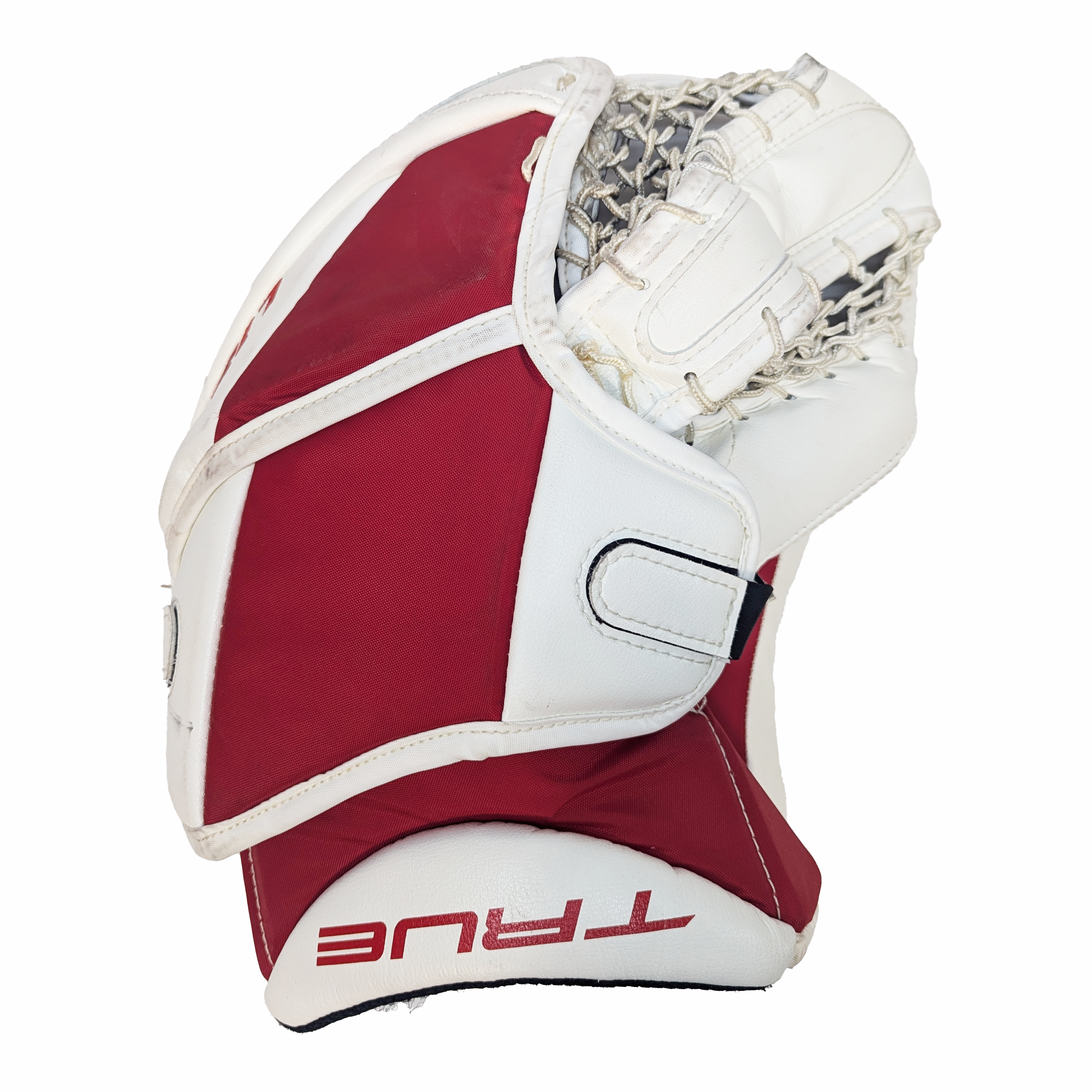 True L12.2 - Gant de gardien de but AHL Pro Stock d'occasion (blanc/rouge)